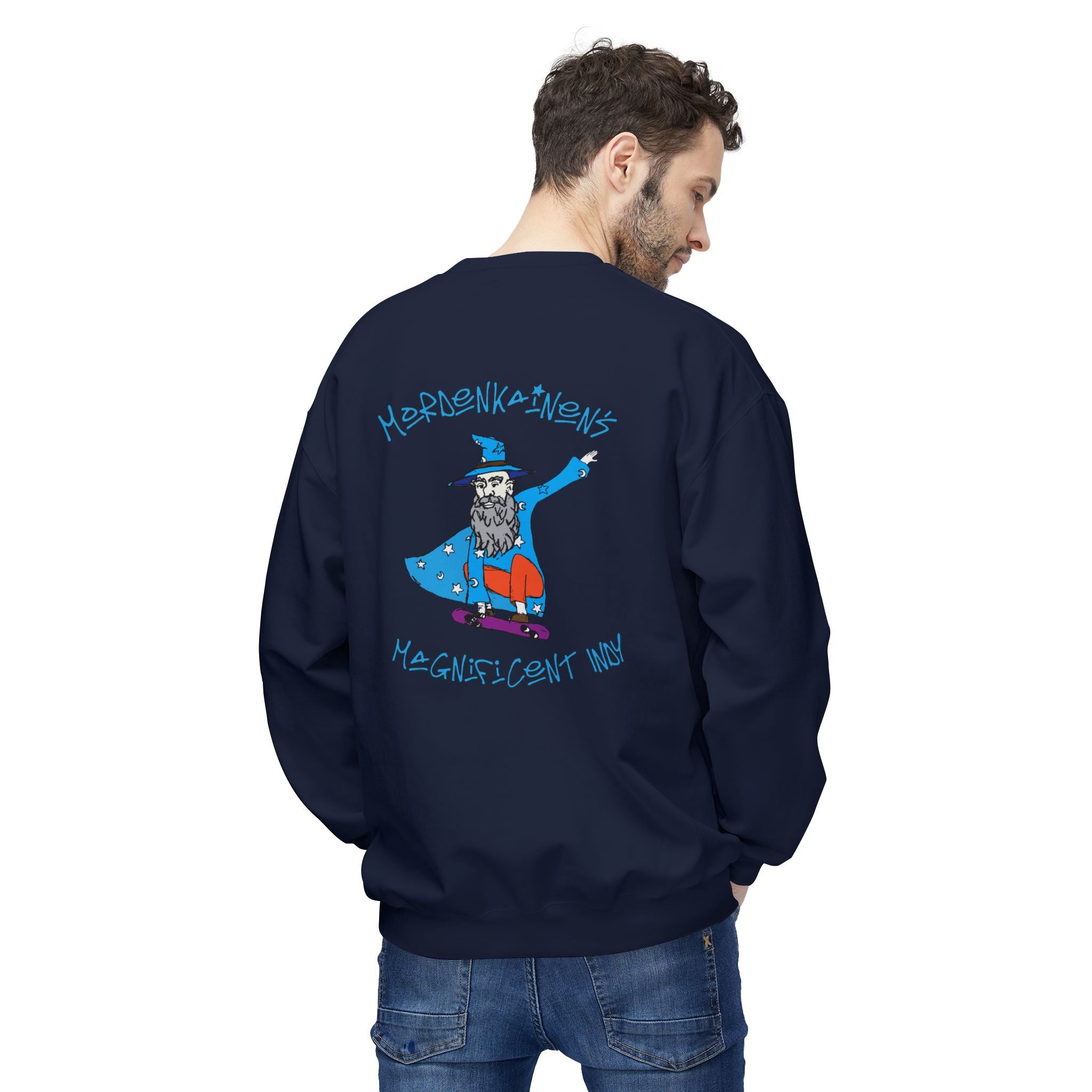 Mordenkainen's Indy Wizard Crewneck Sweatshirt - Cozy, Unisex Fleece