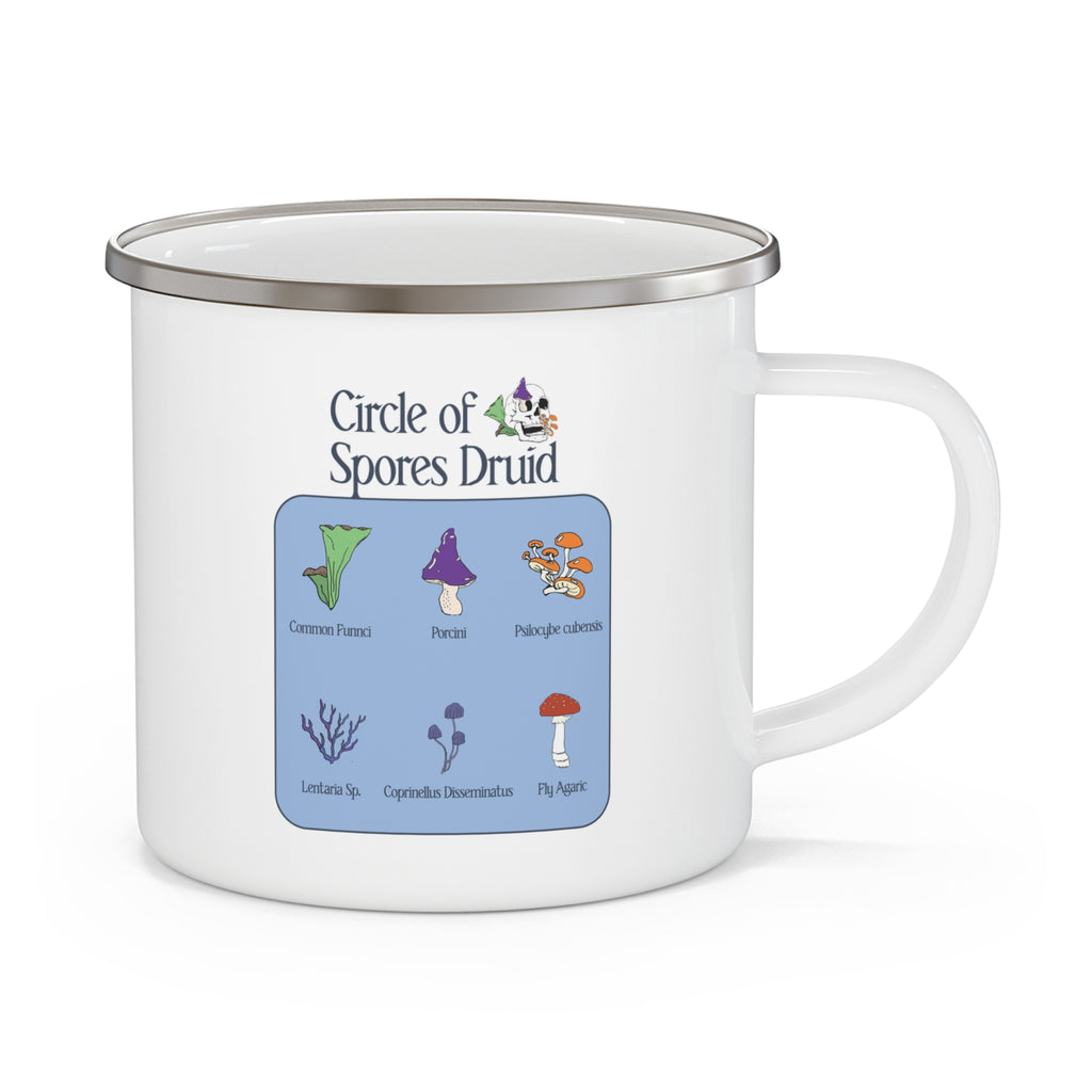 Circle of Spores Druid Enamel Camping Mug | Adventure Coffee Cup, Dungeons & Dragons Mug, Nature Lover's Mug, Hiking Essentials