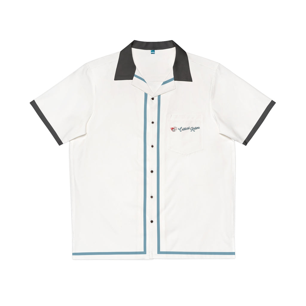 Critical Rollers Bowling Camp Shirt — Men's Retro Hawaiian Bowling Shirt