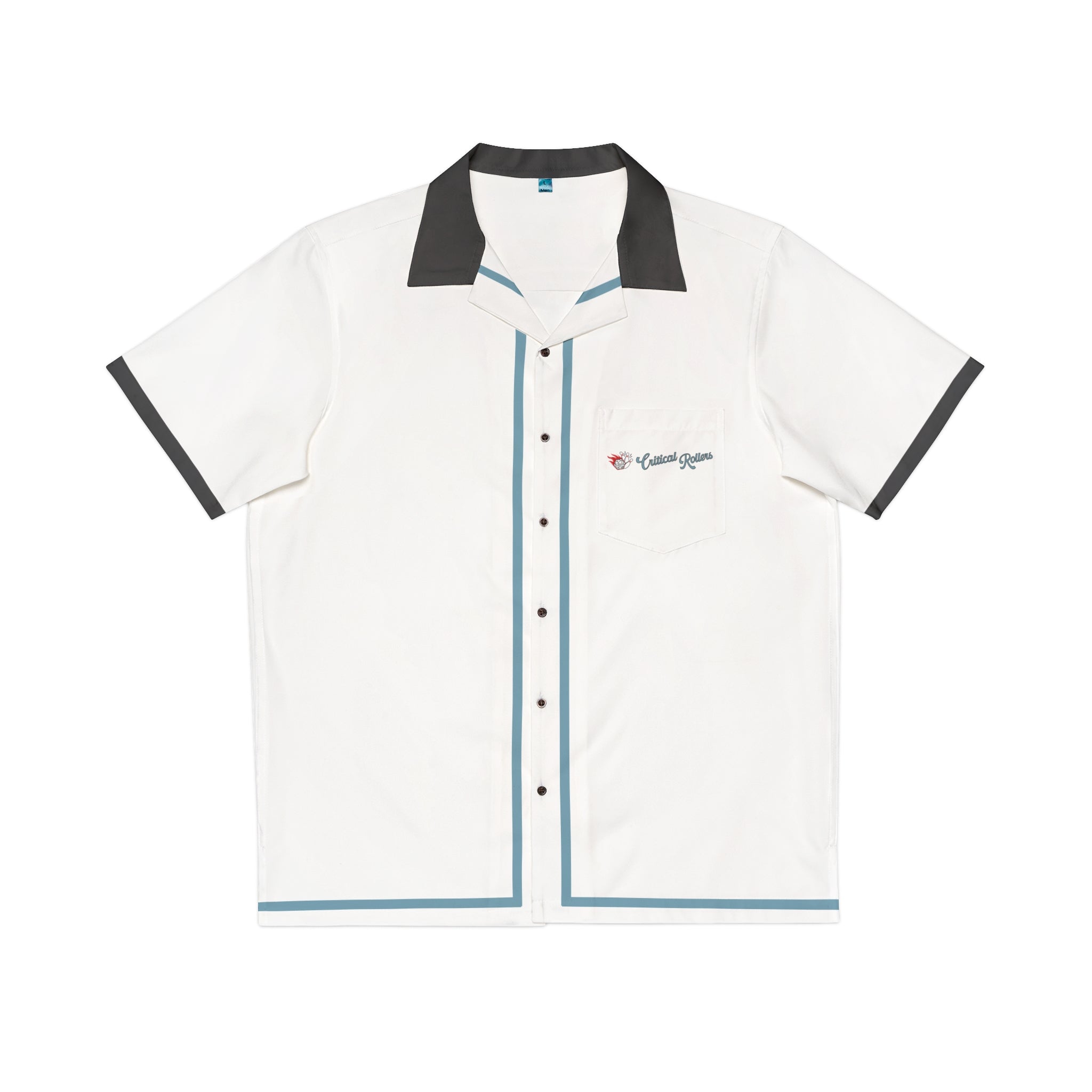 Critical Rollers Bowling Camp Shirt — Men's Retro Hawaiian Bowling Shirt