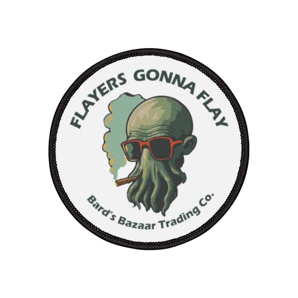 Iron-On Patch — 'Players Gonna Play' Cthulhu Smoking Sunglasses Badge