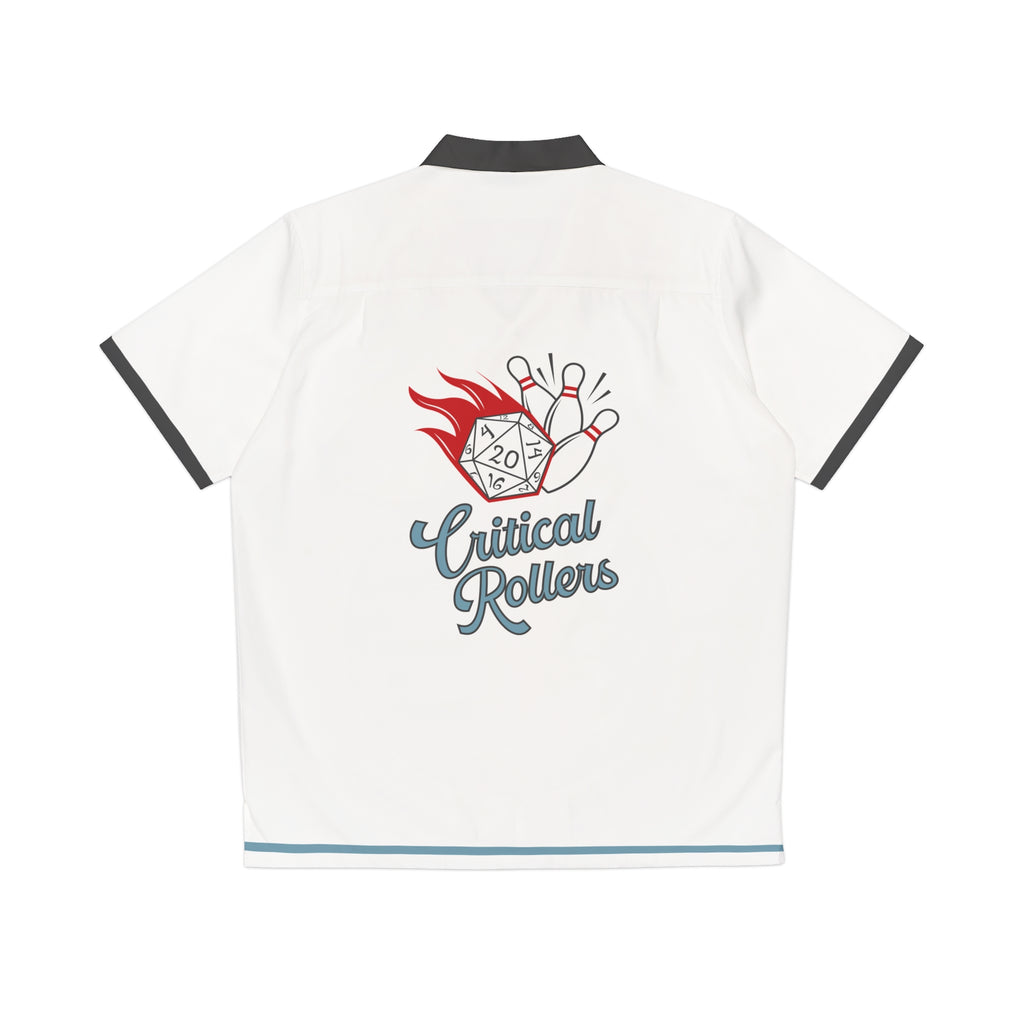 Critical Rollers Bowling Camp Shirt — Men's Retro Hawaiian Bowling Shirt