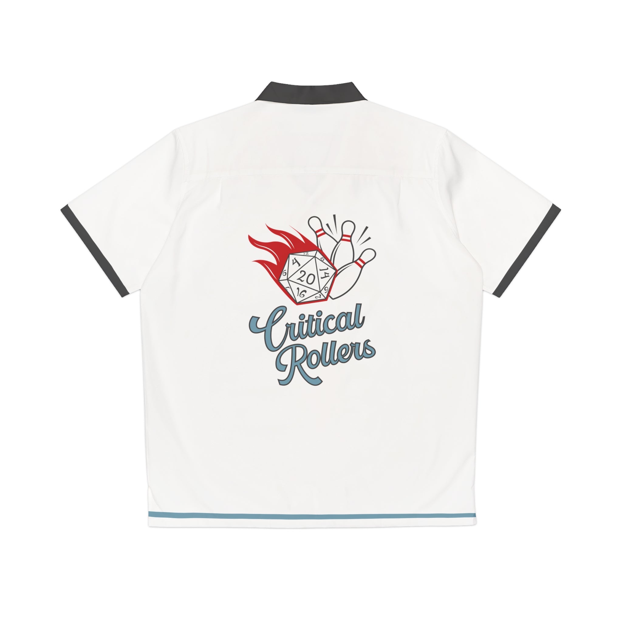 Critical Rollers Bowling Camp Shirt — Men's Retro Hawaiian Bowling Shirt