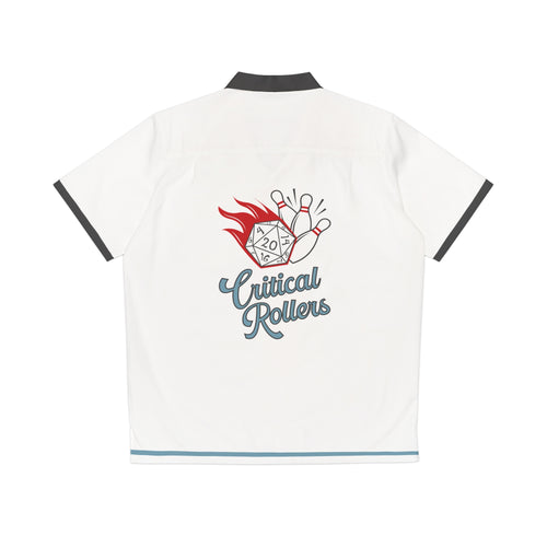Critical Rollers Bowling Camp Shirt — Men's Retro Hawaiian Bowling Shirt