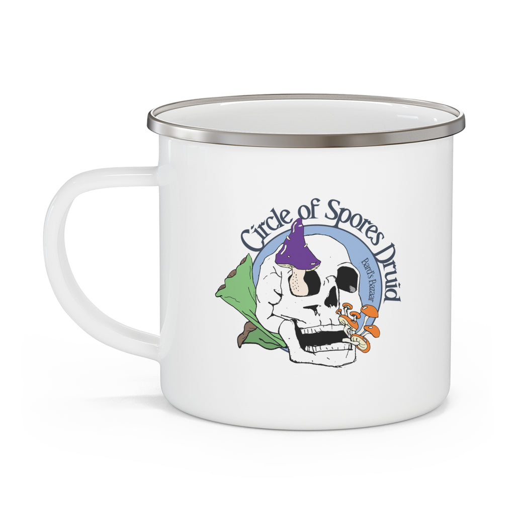 Circle of Spores Druid Enamel Camping Mug | Adventure Coffee Cup, Dungeons & Dragons Mug, Nature Lover's Mug, Hiking Essentials