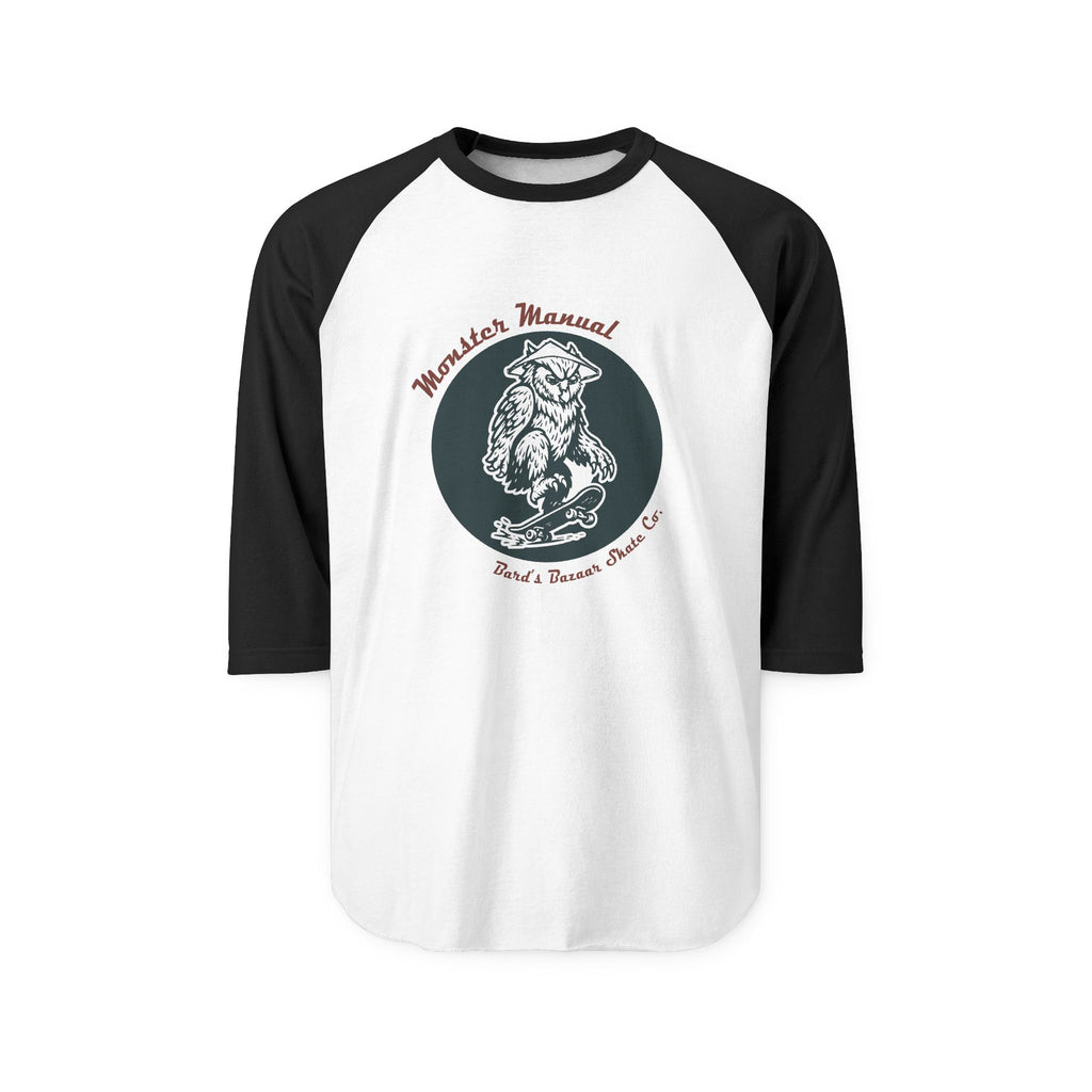 Monster Manual - Unisex Three-Quarter Sleeve Vintage Graphic Shirt, D&D