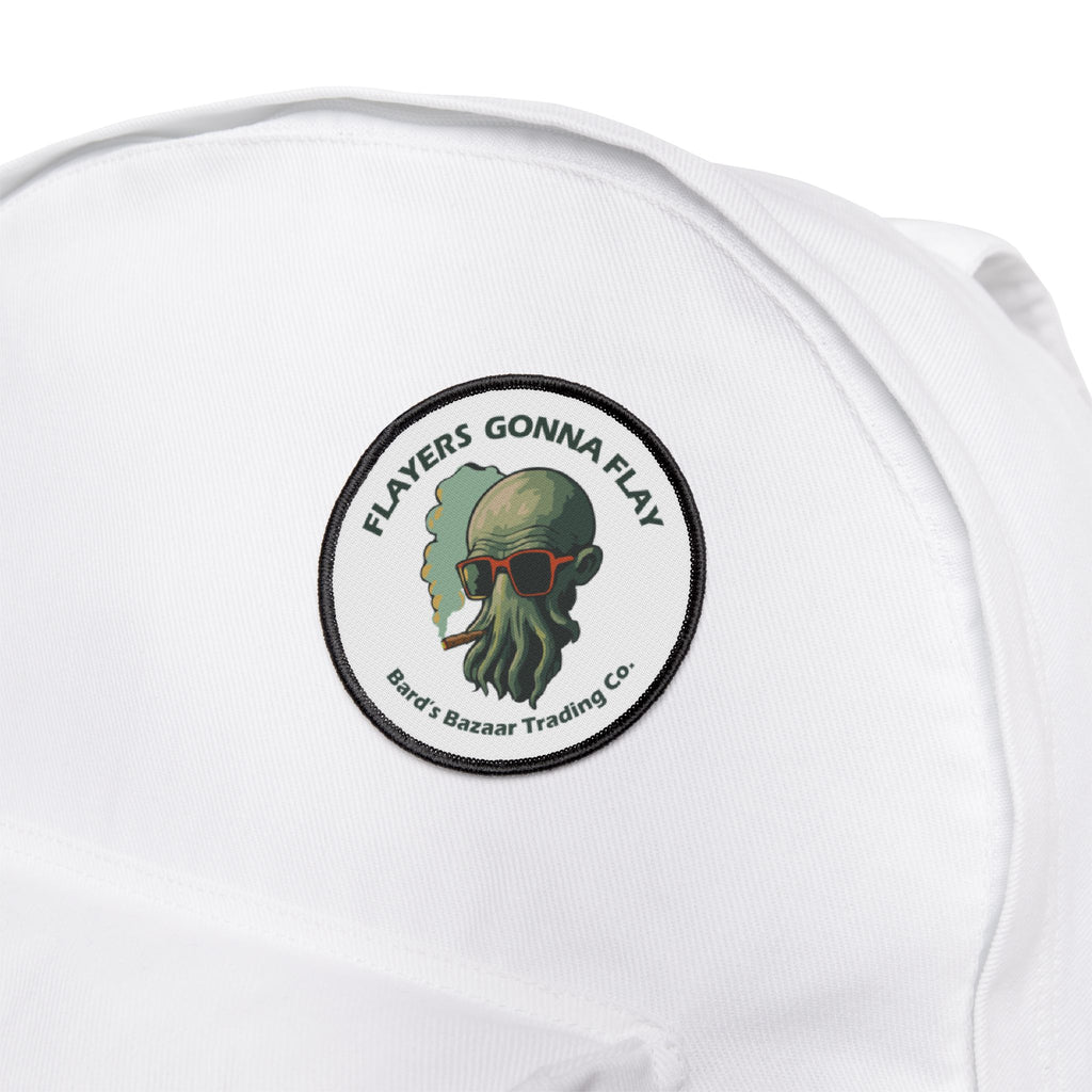 Iron-On Patch — 'Players Gonna Play' Cthulhu Smoking Sunglasses Badge