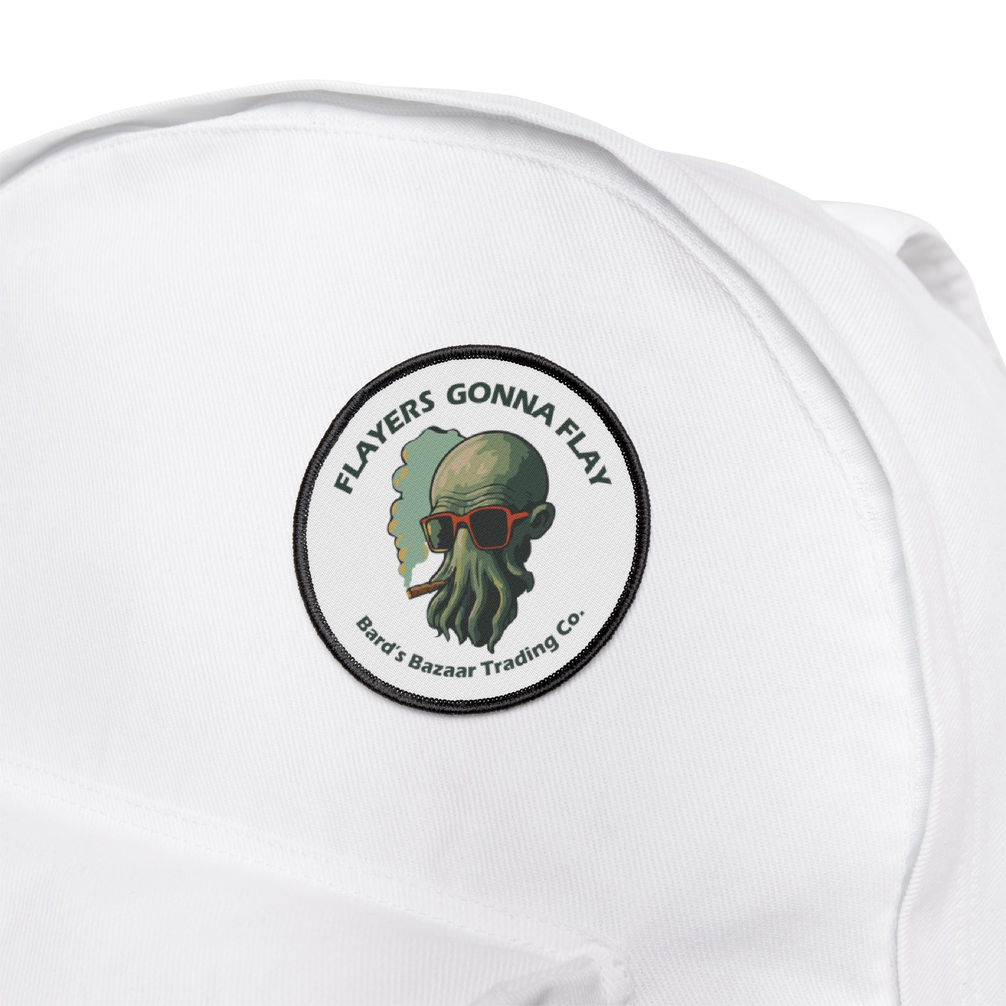 Iron-On Patch — 'Players Gonna Play' Cthulhu Smoking Sunglasses Badge