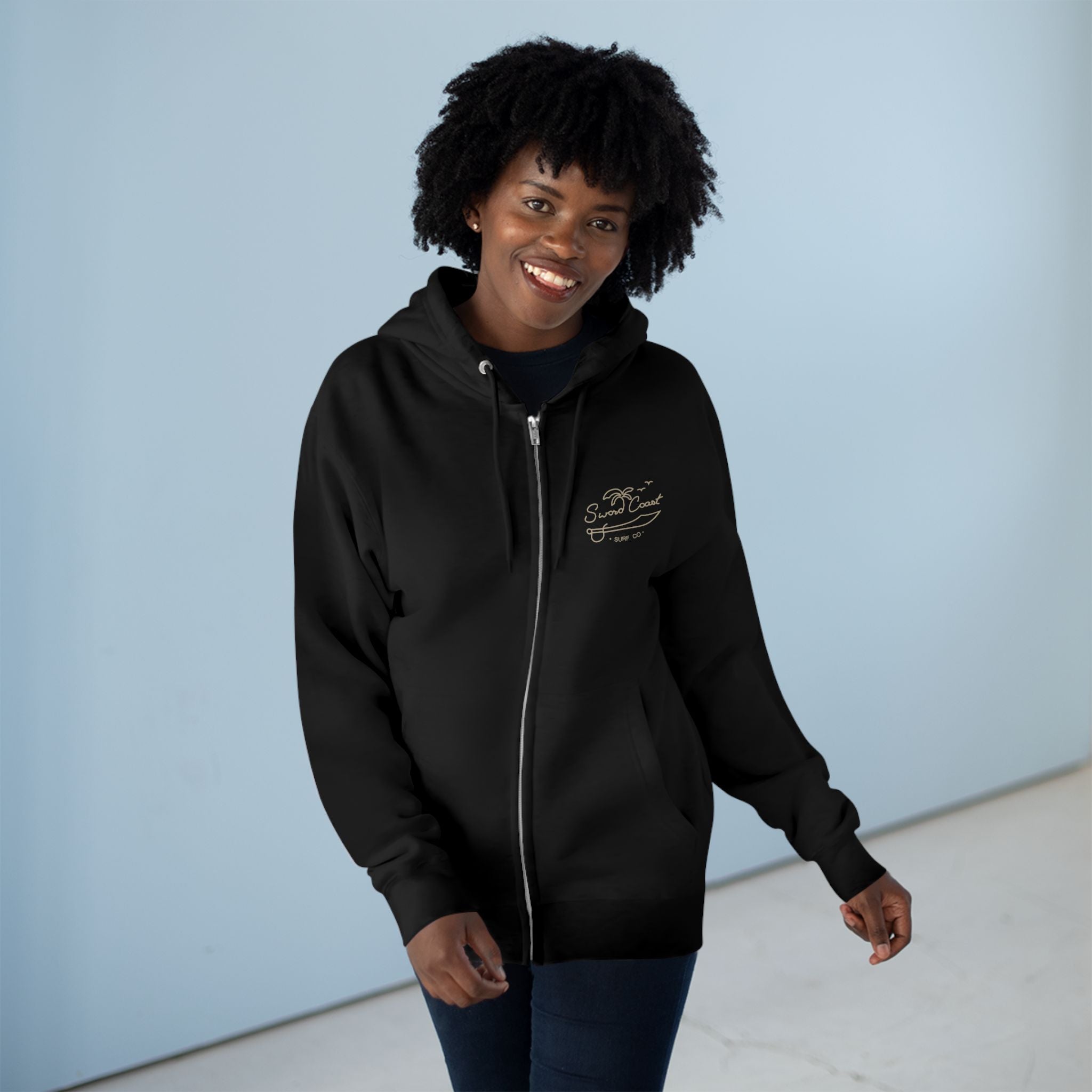 Surf Coast Unisex Zip Hoodie