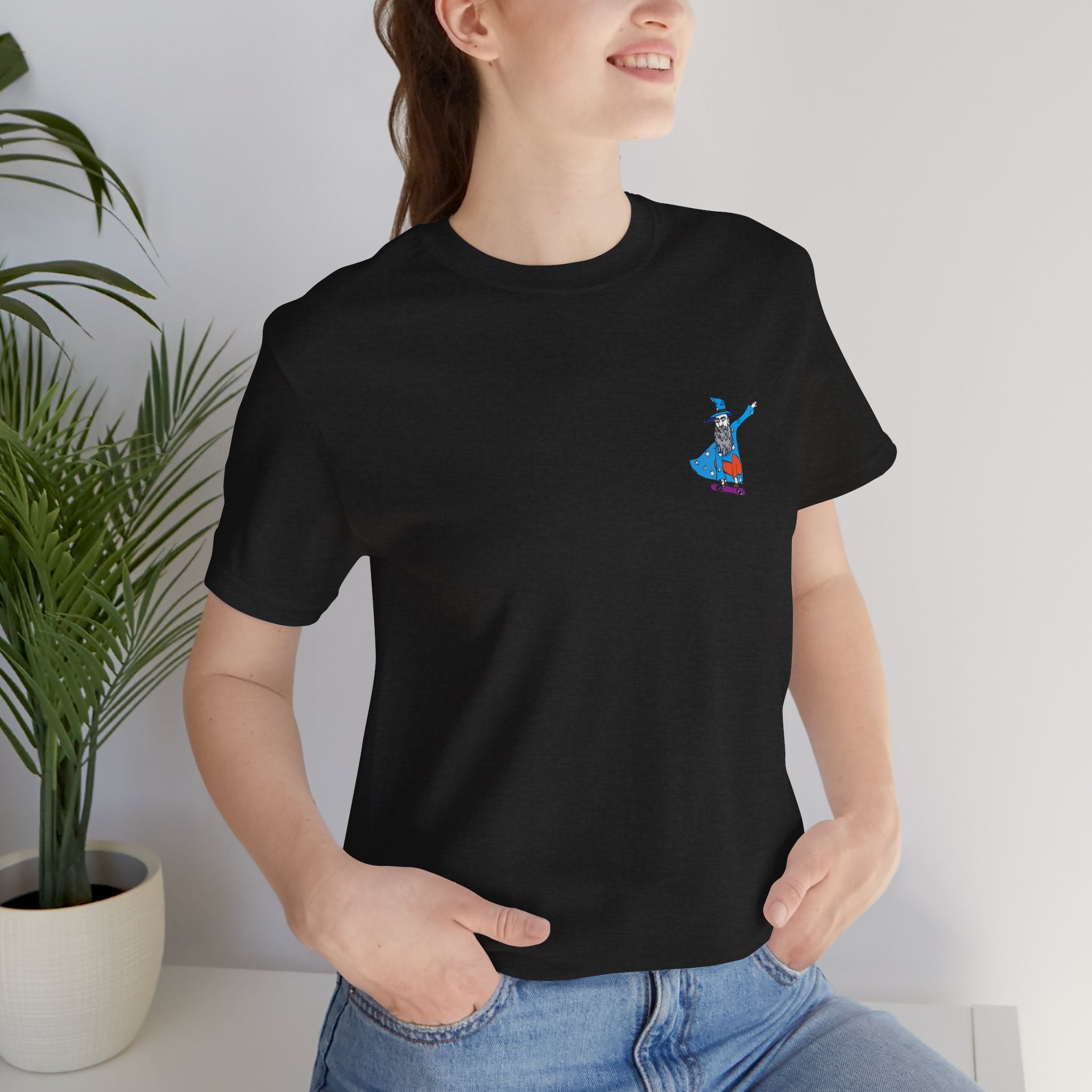 Mordenkainen's Unisex Skate Wizard tee