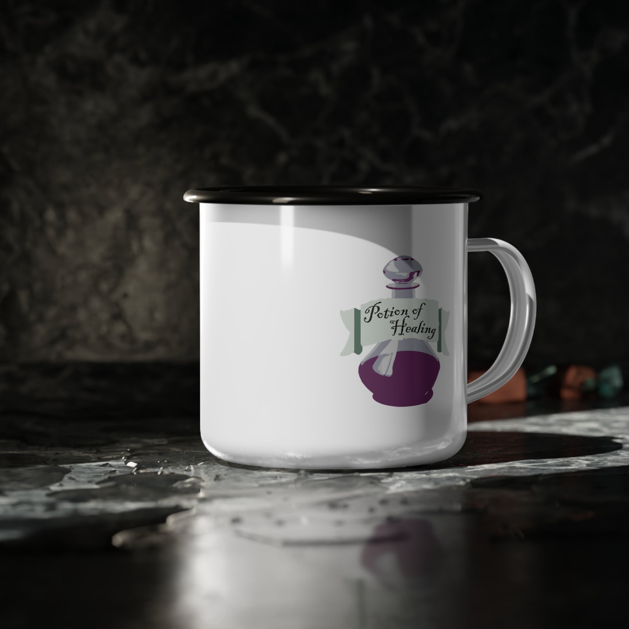 Potion of Healing Enamel Camp Cup, Camping Mug
